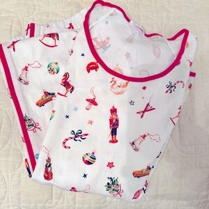 LAKE Pima XXS Christmas long sleeved pajama set - never worn or washed!